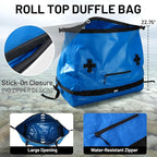 MIER Waterproof Duffel Bag Motorcycle Dry Bag Backpack Large Roll-Top Heavy - Image 4