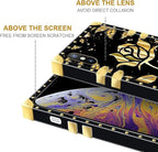 Compatible with iPhone Xs Max Case, Shine Gold Rose Luxury Golden Decoration - Image 7