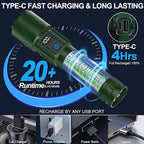 Rechargeable Tactical Flashlights 2000 High Lumens - 5000mAh Super Bright LED - Image 6