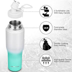 ABOTOCUP 32oz Insulated Water Bottle, Fit in Any Car Cup Holder, Water Bottle - Image 3