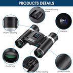 200x25 Compact Binoculars for Adults and Kids, High Powered Mini Pocket - Image 4