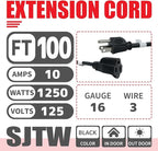 EP 100 Ft Outdoor Extension Cord - Image 2