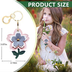 BORKUANA Leather Keychain Holder Case Compatible - Image 2