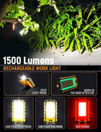 innofox LED Rechargeable Magnetic Work Light 1500Lumens, Hanging Hook 4 - Image 3