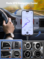 Wireless Car Charger, MOKPR Auto-Clamping Car Mount 15W/10W/7.5W Fast Charging - Image 3