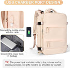 coofay Carry On Backpack Flight Approved Personal Item Travel Backpack - Image 7