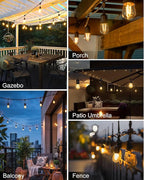 BRIMAX 2W Outdoor String Lights 25FT, Patio Lights Commercial Grade - Image 6