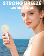 6 Pcs Mini Handheld Fan Bulk, 3 Speed Portable Personal USB Rechargeable Fan - Image 4