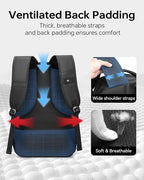 CROSSGEAR Travel Laptop Backpack + Crossbody Sling Bag Set, Fits 14-17.3" - Image 6