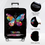 ANNA QUEEN Colorful Butterfly Travel Luggage Cover -Stretchable Airplane - Image 2