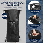 Haimont Large Waterproof Dry Backpack IPX7 Roll-top Dry Marine Dry Bag - Image 5