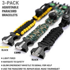 HR8 Paracord Survival Bracelet – Adjustable Paracord Bracelets, Hunting Gear - Image 2