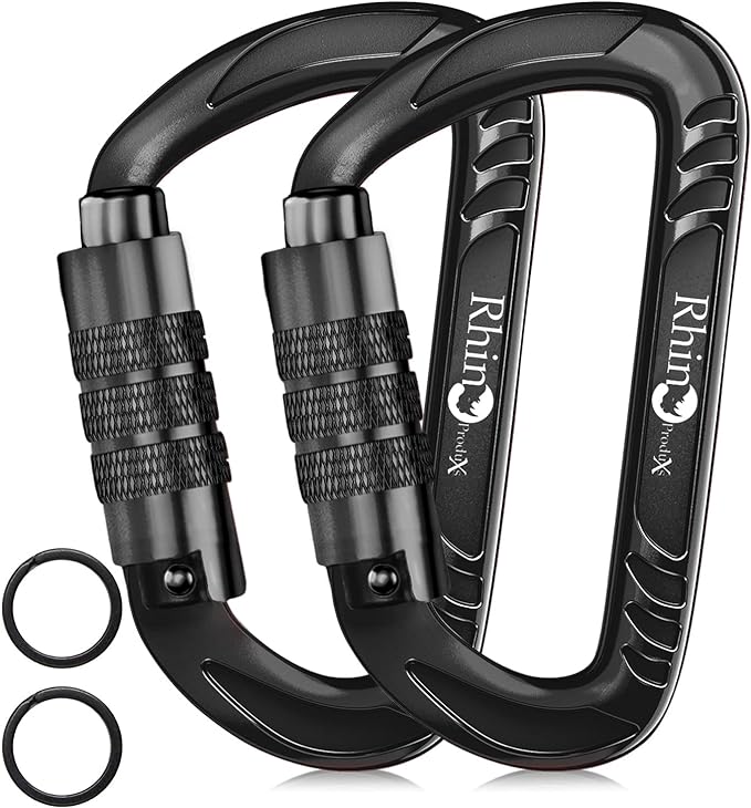 Rhino Produxs 12kN Heavy Duty Carabiner Clips, by Rhino+Produxs