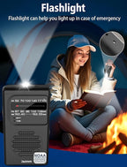 Pocket NOAA Weather Radio, Portable AM FM Battery Operated Radio - Image 6