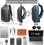 hk Business Backpack for Men 17 Inch, Slim & Expandable Waterproof Travel - Image 3