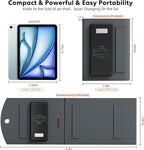 SOLUPUP 10000mah Solar Charger Power Bank, 30W Foldable Portable Solar Panel - Image 7