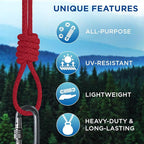 TECEUM Cotton Rope 3/16” – 50 FT – Strong All-Purpose Braided Rope – Natural - Image 4