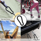 Large Carabiner Clip Hook, 7 inch 2 pcs Black Heavy Duty Spring Snap Hook Key - Image 6