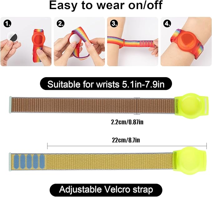 Kids Wristband Compatible with Apple AirTag, Protective Case - Image 2
