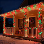 HOME LIGHTING 66ft Christmas Decorative Mini Lights, 200 LED Green Wire Fairy - Image 2