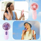 Rossesay 3 Pcs Mini Portable Fan Bulk Cute Handheld Lightweight Small Little - Image 5