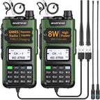 BAOFENG GMRS Radio Handheld Long Range GM-15 Pro 8W Walkie Talkie by Unknown