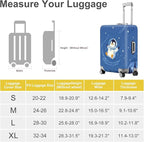 ANNA QUEEN Astronaut Penguin Luggage Cover, Cute Space Penguin Design Suitcase - Image 6