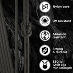 TECEUM 5/32" Paracord Rope 1000 – 1000ft / 200ft / 100ft / 50ft – Tactical - Image 3