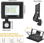 50W Plug in Motion Sensor Lights Outdoor, 5500LM Motion Flood Light Dusk to Dawn - Image 2