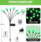 NBQQ Solar Garden Lights Outdoor, Waterproof Solar Powered Lights - Image 2