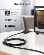Cable Matters 16 AWG Heavy Duty 13A Power Extension Cord - 25ft - Image 2