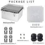 Waterproof Electrical Box with Mounting Plate, IP67 Junction Box Stainless - Image 4
