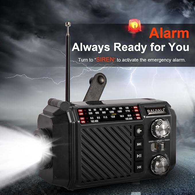 Hand Crank Emergency Weather Radio - Image 6