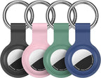 Compatible with AirTag Holder Case Keychain 4 Pack, - Image 8
