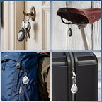 AirTag Holder with 304 Carabiner, 4 Pack IPX8 Waterproof Shockproof PC Hard Case - Image 7