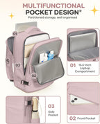 coofay Large Travel Backpack For Women Men Airline Approved Carry On Backpack - Image 4
