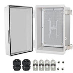 Zulkit Junction Box, IP67 Waterproof Electrical Box Hinged Cover Stainless by Zulkit