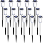 DenicMic Solar Lights Outdoor 15 Pack Waterproof 6000K Cold White LED Stainless - Image 8