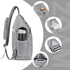 ZOMAKE Sling Bag, Small Crossbody Sling Backpack, Water Resistant Shoulder - Image 3