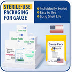 MFASCO First Aid Kit Refill Supplies Gauze Pack Refill - Image 3