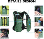 AONIJIE Running Hydration Vest for Men & Women, 8L Hydration Backpack, - Image 4