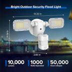 SANSI 90W 10, 000LM LED Outdoor Flood Light, 000 Hrs Lifespan Security Light - Image 2