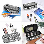 Black White Stripes Pencil Case Organizer Zebra Animal Skin Artwork Texture - Image 6