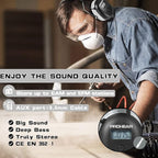 PROHEAR AM FM Digital Ear Protection 25dB NRR Audio Headphones, Noise Reduction - Image 4