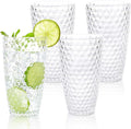 BELLAFORTE Shatterproof Tritan Plastic Tall Tumbler, 19oz Drinking Glasses Set by BELLAFORTE