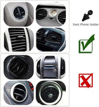 Vansky Car Phone Holder Mount, 3-in-1 Universal Cell Phone Holder Car Air Vent - Image 7
