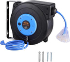 VEVOR Retractable Extension Cord Reel, 30 FT, Heavy Duty 16AWG/3C SJTOW - Image 9