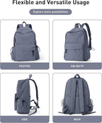 BJLFS School Bag Backpack for Women Kids Teens Girls, Small Bookbag College - Image 8