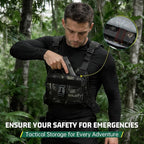 RAINSMORE Hydration Vest with 2L Water Bladder Lightweight Reflective Chest Pack - Image 2