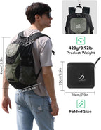 WATERFLY Lightweight Packable Hiking Backpack: 30L Foldable Travel Daypack - Image 2